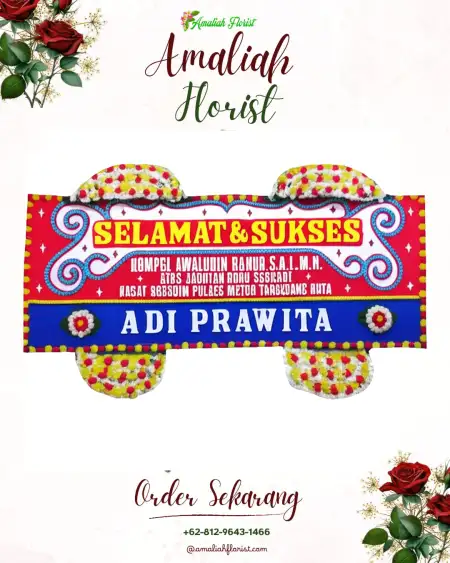 Papan Bunga Ucapan Selamat Pesisir Bukit